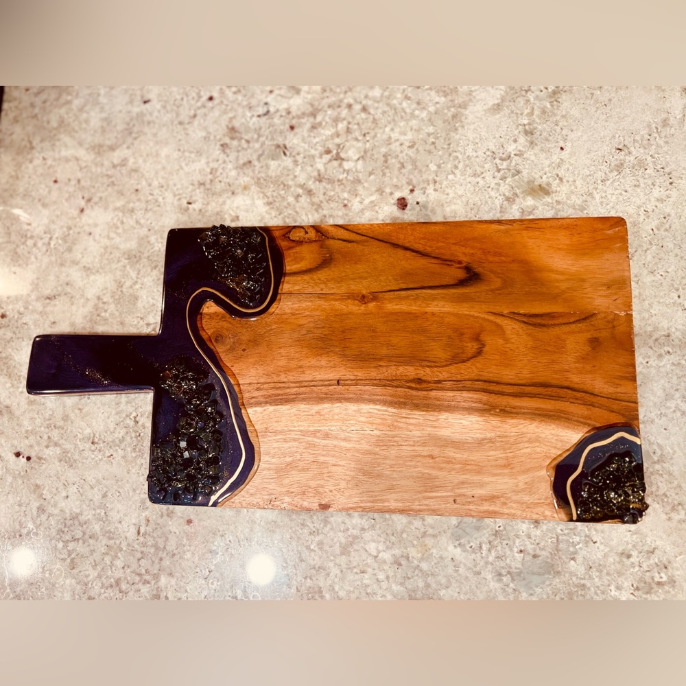 Wood and Resin Cheese Board